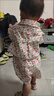 G.DUCKKIDS小黃鴨童裝女童夏季碎花套裝中小童網(wǎng)紅薄款夏季短袖女寶寶短褲 飛袖碎花襯衫套裝 90 (建議80-90cm 1-2周歲） 曬單實(shí)拍圖