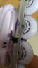滑步輪滑鞋兒童溜冰鞋女童專(zhuān)業(yè)休閑平花套裝中小學(xué)滑輪旱冰鞋 丁香紫S 曬單實(shí)拍圖
