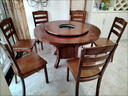班菲克實(shí)木餐桌椅組合伸縮正方形方圓兩用折疊飯桌家用小戶(hù)型八仙桌 經(jīng)典胡桃色 98cm 1.38米方圓兩用桌【方桌】 曬單實(shí)拍圖