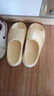 名創(chuàng)優(yōu)品（MINISO）家居拖鞋男女情侶家用舒適浴室防滑防臭涼拖鞋夏  高級黑42-43 曬單實(shí)拍圖