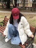 俞兆林羽絨棉服女2025新款冬季外套短款羽絨棉服小個(gè)子學(xué)生棉襖面包服女 白色 S 【建議105斤以?xún)取?曬單實(shí)拍圖