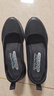 斯凱奇（Skechers）女鞋夏季時(shí)尚透氣淺口單鞋復古鞋子女低幫一腳蹬平底通勤鞋104199 全黑色/BBK 35 曬單實(shí)拍圖