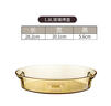 康寧餐具 1.8L耐熱琥珀色玻璃烤盤(pán)餃子盤(pán)魚(yú)盤(pán)餐盤(pán) 禮盒包裝 1.8L玻璃烤盤(pán) 曬單實(shí)拍圖