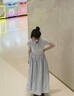 詩(shī)丹蕊韓系POLO領(lǐng)綁帶短袖連衣裙女夏季小眾收腰獨(dú)特漂亮藍(lán)色a字長(zhǎng)裙子 藍(lán)色新款 均碼 【可備注碼數(shù)】 曬單實(shí)拍圖