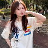 美式重工字母毛巾繡純棉短袖t恤女夏季設(shè)計(jì)感小眾情侶裝寬松上衣 白色 XL 曬單實(shí)拍圖