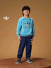 adidas男小童奇奇蒂蒂聯(lián)名抓絨長袖套裝兒童阿迪達斯官方三葉草 舊藍/深靛藍 110 CM 曬單實拍圖