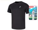 亞瑟士ASICS運動T恤男子跑步短袖透氣舒適運動上衣 2011D242-001 黑色 XL 曬單實拍圖
