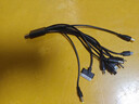 USB一拖十手機(jī)萬(wàn)能充電線/器 多功能圓頭10合1充電線 typec電源線 一拖十多功能數(shù)據(jù)線（黑色） 曬單實(shí)拍圖