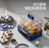 摩飛電器（Morphyrichards）電蒸鍋多功能鍋 家用12L大容量預(yù)約定時保溫蒸燉鍋速蒸鍋電燉鍋隔水燉煮鍋 MR1158 白色 曬單實拍圖