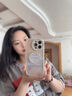 WEZHO2025年新款仙女自帶化妝鏡適用蘋(píng)果14promax手機殼鏡子支架iPhone14繪畫(huà) 古董白[名畫(huà)夕陽(yáng)]硅膠化妝鏡支架 iPhone16ProMax 曬單實(shí)拍圖