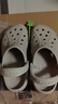 crocs卡駱馳洞洞鞋貝雅男鞋女鞋輕便耐磨一腳蹬拖鞋休閑鞋|10126 卵石色-2V3 37 /38(230mm) 曬單實拍圖