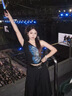 多菲尼森 斜肩蝴蝶印花短款T恤女2025年夏季新款辣妹百搭短袖針織上衣 蝴蝶印花露肩T恤黑色 M 【80-100斤】 曬單實拍圖