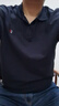 夢(mèng)特嬌（MONTAGUT）100%棉Polo衫男士短袖夏季翻領(lǐng)透氣T恤商務(wù)男裝 暗影藍 2XL/54  曬單實(shí)拍圖