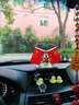 愛國汽車擺件車載小紅旗車上中控臺紅旗車內(nèi)裝飾用品大全節(jié)日禮物 雙層水晶A級【五星】香水款 送【8無痕貼+雙面紅旗+香水】 曬單實(shí)拍圖