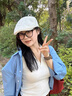 SEEYOND 深陽(yáng)辣妹美式復古前進(jìn)帽大頭圍顯臉小法式貝雷帽子女新款春夏季畫(huà)家帽 米白色 均碼 （54-58cm） 曬單實(shí)拍圖