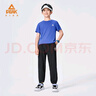 匹克（PEAK）兒童長褲童裝新款春秋時(shí)尚速干運(yùn)動(dòng)褲大童輕薄九分褲休閑褲子男 曬單實(shí)拍圖