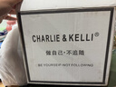CHARLIE&KELLI CK品牌輕奢包包女包鱷魚紋凱莉包2025新款手提斜挎包女生日禮物 米白色【京倉配送 贈品牌禮袋】 曬單實拍圖