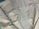 百圖betu女裝2025夏季新款西裝條紋后幅開叉寬松七分袖外套女2503T69 米白 M 曬單實(shí)拍圖