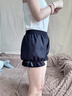 亦纖2025年新款jk安全褲防走光南瓜褲女夏季薄款冰絲保險(xiǎn)燈籠底褲短褲 黑色防走光燈籠褲 L 建議120-140斤穿 曬單實(shí)拍圖