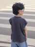 G.DUCKKIDS小黃鴨童裝男童夏裝背心套裝寶寶夏款無袖衣服兒童夏季坎肩兩件套 灰色套裝 160 建議身高145-155cm 9-10周歲 曬單實拍圖