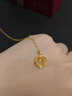 周金生黃金項(xiàng)鏈碎碎冰雪花吊墜女款首飾足金999送女友七夕情人節(jié)禮物 碎冰冰雪花吊墜【贈(zèng)銀鏈+禮盒禮袋】 1.1g 曬單實(shí)拍圖