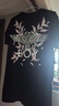 BOY LONDON【月桂女神】夏女連衣裙月桂葉印花顯瘦黑色T恤裙W17002 黑色 L 曬單實拍圖