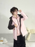 波司登2025新款沖鋒衣鵝絨服女短款三合一防風(fēng)防水保暖外套B250331302 西曼粉/泥土棕|1335/7C71|133C S 160/84A 體重約100-110斤 曬單實拍圖