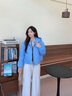 波司登輕薄羽絨服女短款90絨連帽菱格保暖外套B250135316 曬單實(shí)拍圖