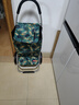 homesensehomesense購(gòu)物車 鋁合金便攜買菜手拉車折疊拉桿大號(hào)購(gòu)物小推拉車 A60綠底葉子 A60 大號(hào) 曬單實(shí)拍圖