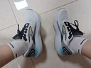 布魯克斯（BROOKS）男子專(zhuān)業(yè)緩震跑步鞋Glycerin甘油21 椰奶色/鐵灰/黃色42 曬單實(shí)拍圖
