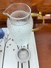 富光玻璃杯耐熱玻璃涼水壺錘紋帶把手大容量家用杯花茶杯子茶壺冷水壺 曬單實拍圖