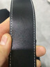 NOSSKISS國(guó)際奢侈品牌男士皮帶經(jīng)典磨砂Z扣霸氣整張頭層牛皮無(wú)禮物送老公 金色扣頭+黑色帶身(不可剪短) 100cm 曬單實(shí)拍圖