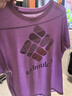 哥倫比亞（Columbia）戶(hù)外短袖女春夏款女子吸濕防曬輕薄透氣時(shí)尚半袖速干T恤AR2191 585 /紫色 M /160/84A 曬單實(shí)拍圖