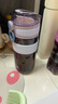 TKK吸管杯孕婦成人水杯女夏季塑料杯子兒童學(xué)生直飲杯帶刻度躺著喝水 曬單實拍圖