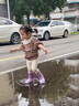 泰蘭尼斯兒童2025新款雨鞋兒童溯溪鞋女童舒適軟底兒童雨靴漸變紫27 曬單實拍圖