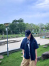 楠笙記日系少年感短袖襯衫男夏薄款潮牌寬松半袖痞帥休閑工裝上衣服外套 藏青色 XL 曬單實拍圖