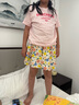 ASK JUNIOR女童褲子2025夏中大童碎花滿印短褲小清新裙褲沙灘風 花色 150 曬單實拍圖