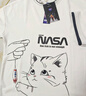 NASA GISS短袖t恤男夏季假兩件上衣卡通印花男士寬松圓領(lǐng)半袖 白色 XL  曬單實(shí)拍圖