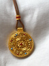 水貝之星足金八寶羅盤吊墜鏤空琺瑯彩金剛杵福運(yùn)吉祥項(xiàng)鏈毛衣鏈女送老婆 約25.5克 多退少補(bǔ) 曬單實(shí)拍圖