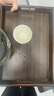 樂(lè )卡利茶杯托盤(pán) 竹木茶盤(pán)中式家用茶具托盤(pán)長(cháng)方形小型簡(jiǎn)易杯子單水杯盤(pán) 胡桃色茶盤(pán)帶提手 曬單實(shí)拍圖