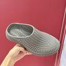 卡賓官方正品4D打印洞洞鞋男夏季潮流新款透氣軟底拖鞋百搭戶外沙灘鞋 灰色 44 曬單實拍圖