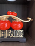 楚象柿柿如意新中式柿子擺件客廳玄關(guān)電視柜高檔裝飾喬遷新居開(kāi)業(yè)禮物 事事如意擺件-小號【禮盒裝】 曬單實(shí)拍圖