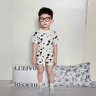 G.DUCKKIDS小黃鴨童裝男童分體泳衣夏季2024兒童游泳衣中小童大理石紋泳裝潮 石頭紋 100 建議2~3歲【 90-100cm】 曬單實拍圖