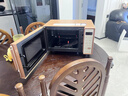美的（Midea）小滋味微波爐烤箱一體機18L小型家用微波爐光波加熱一級能效平板變頻復古美拉德風(fēng)C1G2 復古美拉德風(fēng)18升 曬單實(shí)拍圖