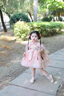G.DUCKKIDS公主裙女童連衣裙夏季新款洛麗塔兒童裙子中國風(fēng)漢服女孩生日禮服 粉色 120 （建議身高110cm  6-7歲）c 曬單實(shí)拍圖