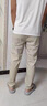 羅蒙夏季新款潮牌運動男褲商務(wù)冰絲休閑褲男2025薄款百搭修身長褲子男 6826灰色 33 曬單實拍圖