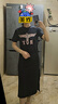 BOY LONDON25新款夏季女款T恤裙時尚翅膀黑色連衣裙W17015 黑色 S 曬單實拍圖