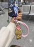 hellokitty金片鑰匙扣掛件卡通足金999黃金KT貓手機(jī)鏈包包掛飾品 足金hellokitty貓鑰匙扣【0.2g】 曬單實(shí)拍圖