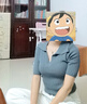 妍莉芬（yanlifen）灰色針織短袖上衣闊腿褲套裝女2025年夏季女裝衣服氣質(zhì)休閑兩件套 灰色上衣+牛仔褲 S 【80-90斤】 曬單實拍圖