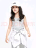little MO&Co.童裝春夏裝女兒童簡約百搭運動風修身無袖背心上衣 灰綠色 120 120/56 曬單實拍圖